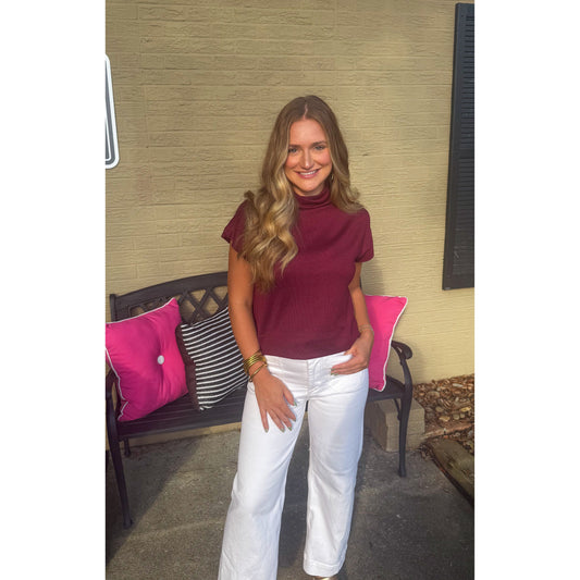 Millie Top, Burgundy