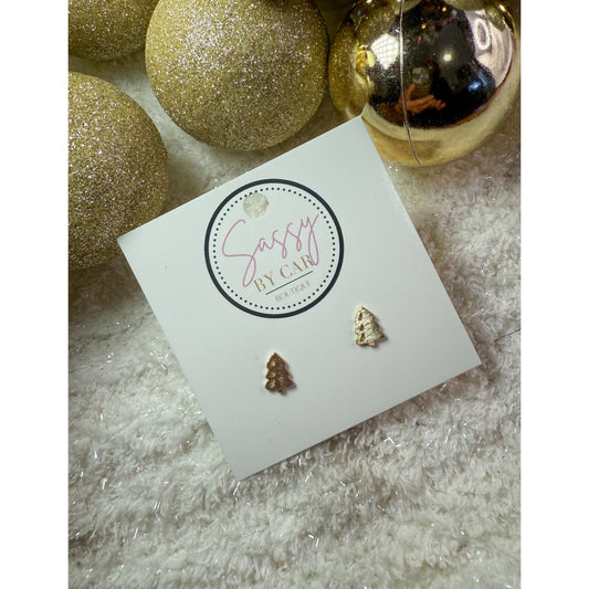 Gold Tree Studs