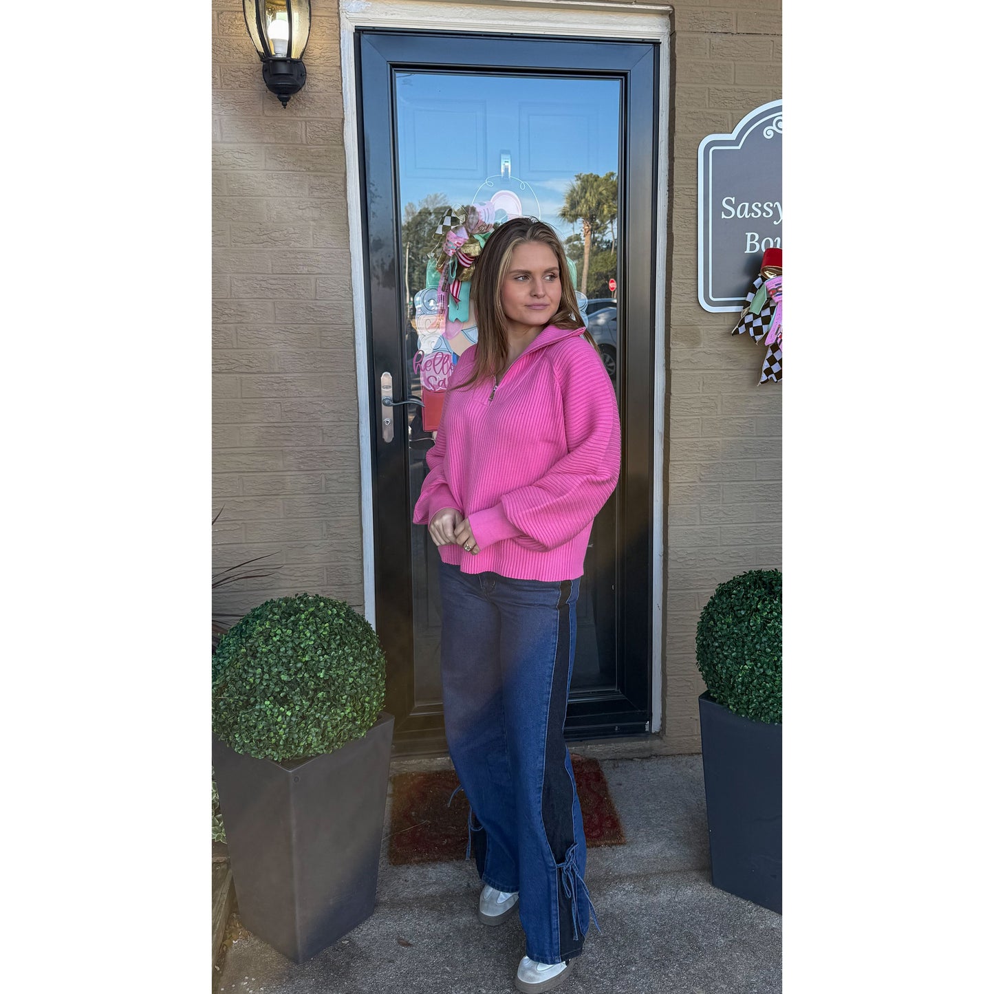 Monroe Sweater, Pink