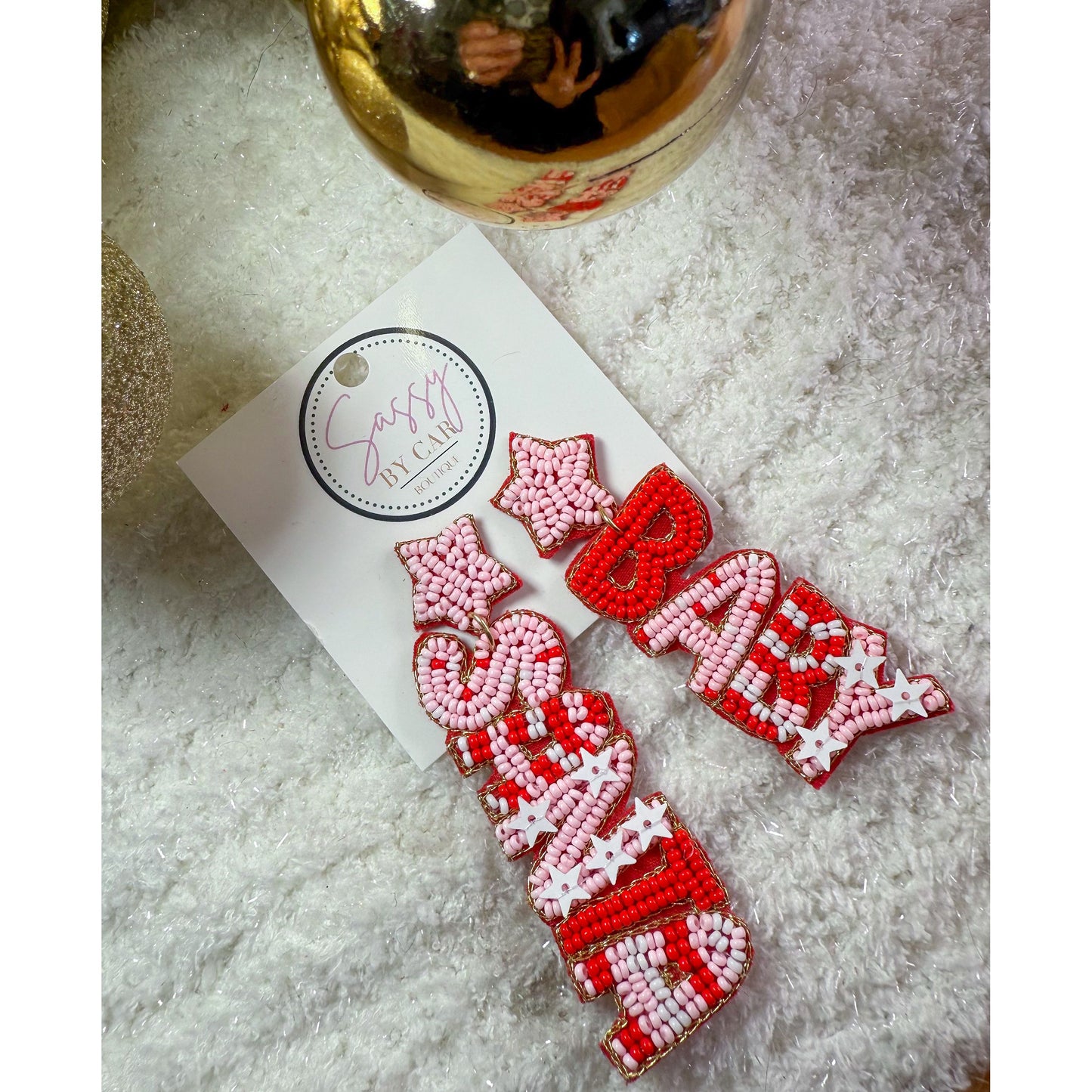 Santa Baby Beaded Earrings