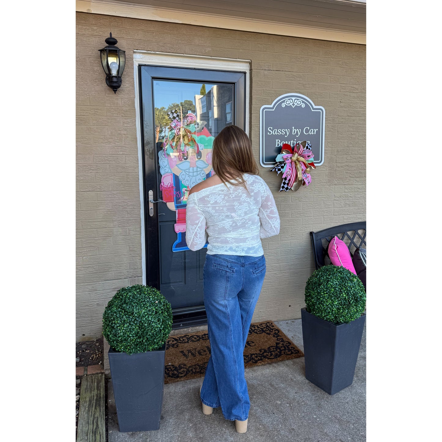 Amy Sheer Top, Cream