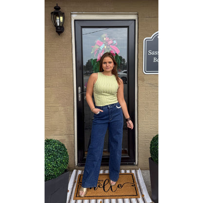 Noelle Top, Light Green