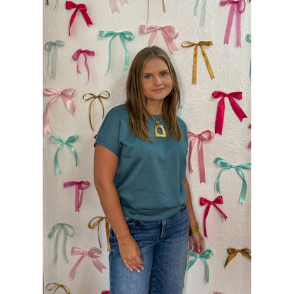 Presley Top, Dark Teal