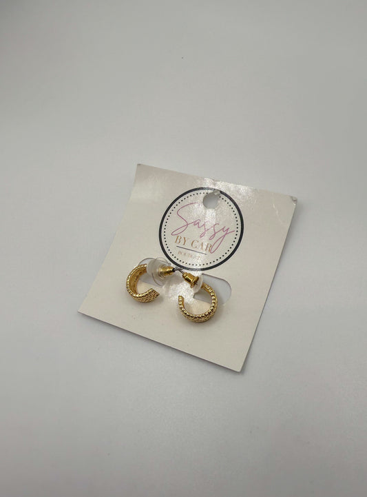 Gold Huggie Hoops