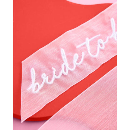 Bride To Be Embroidered Bow