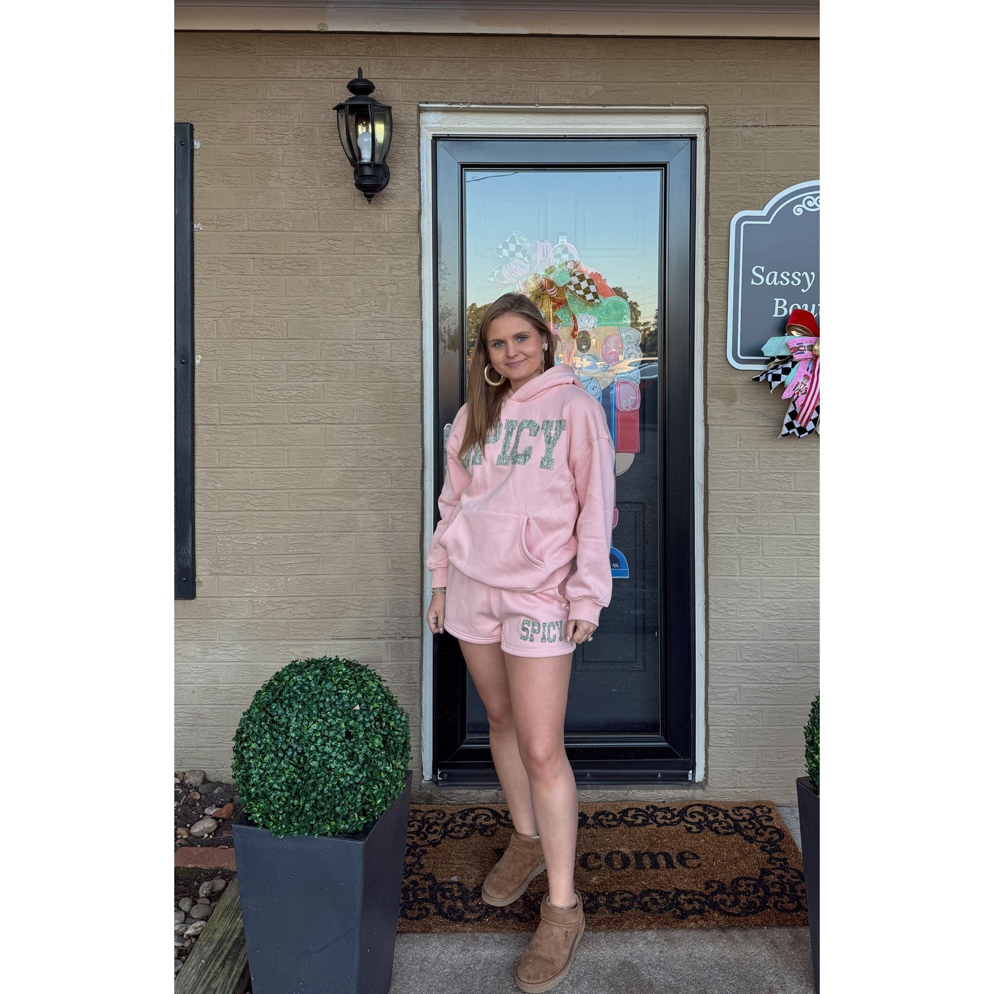 Spicy Lounge Set, Peach/Camo