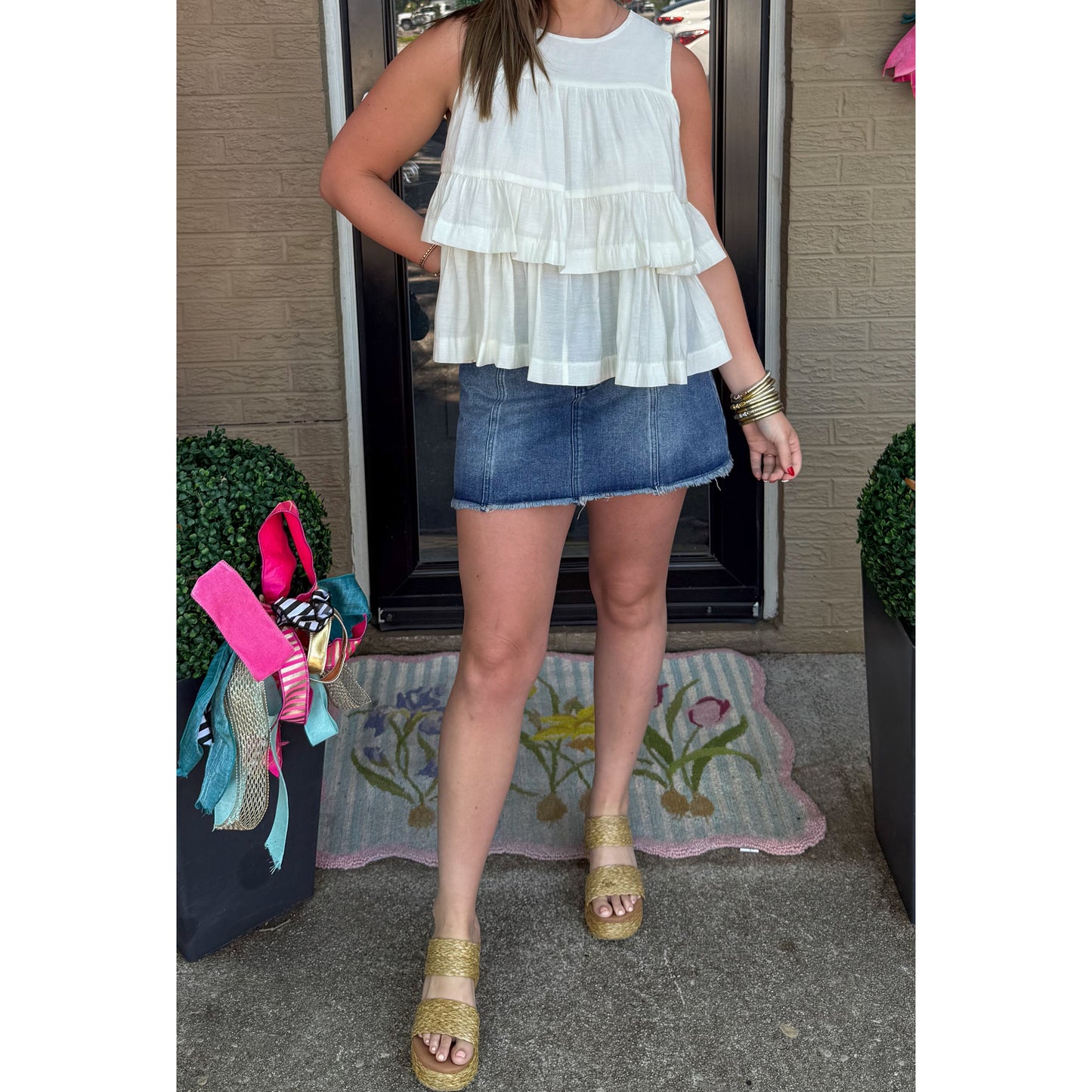Gabby Top, Off White