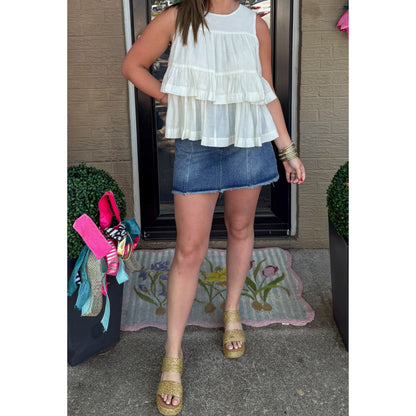 Gabby Top, Off White