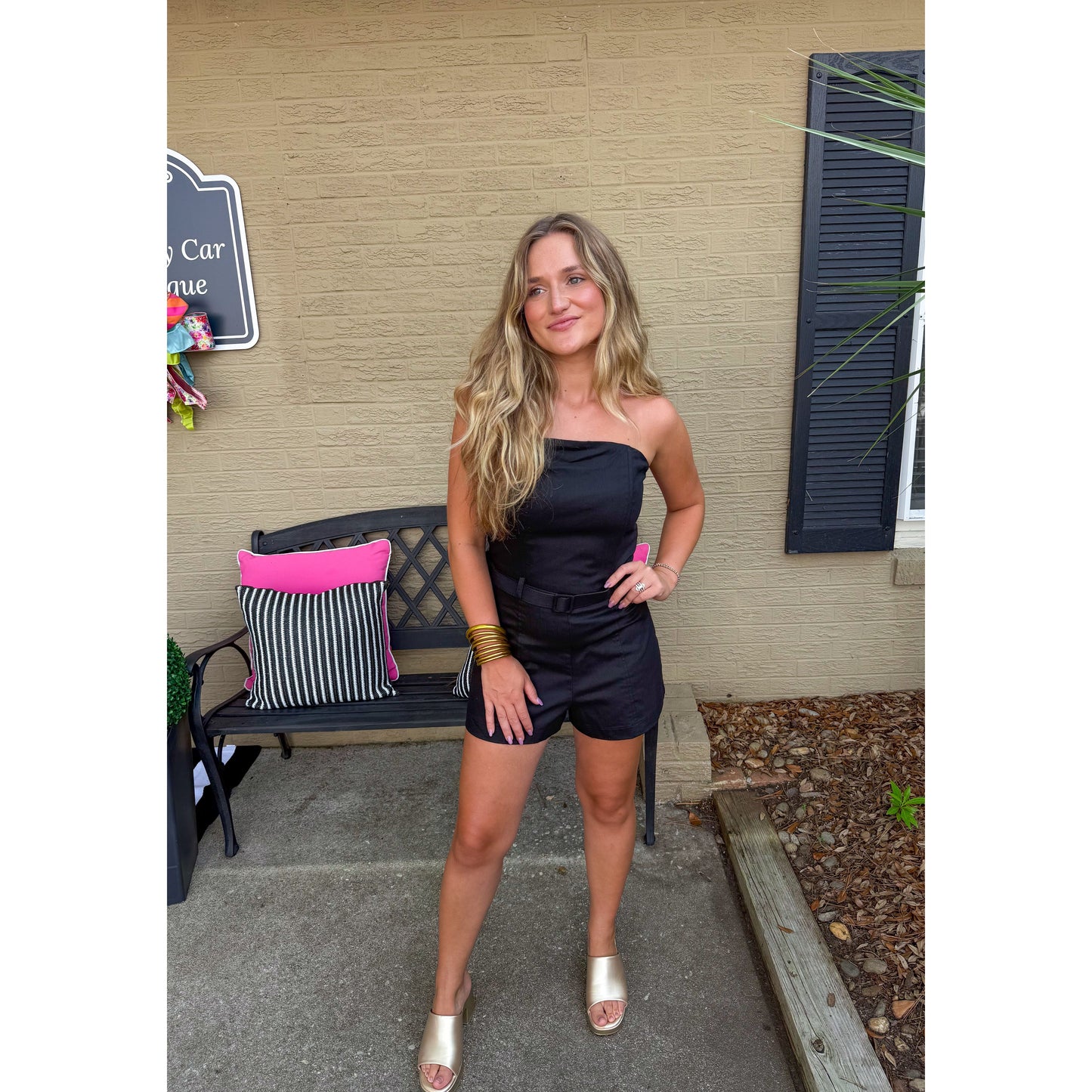 Tiffany Romper, Black