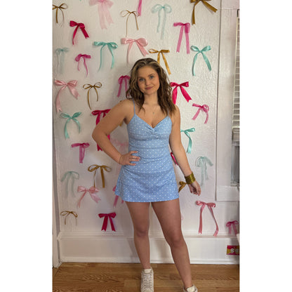 Polka Dot Athleisure Romper