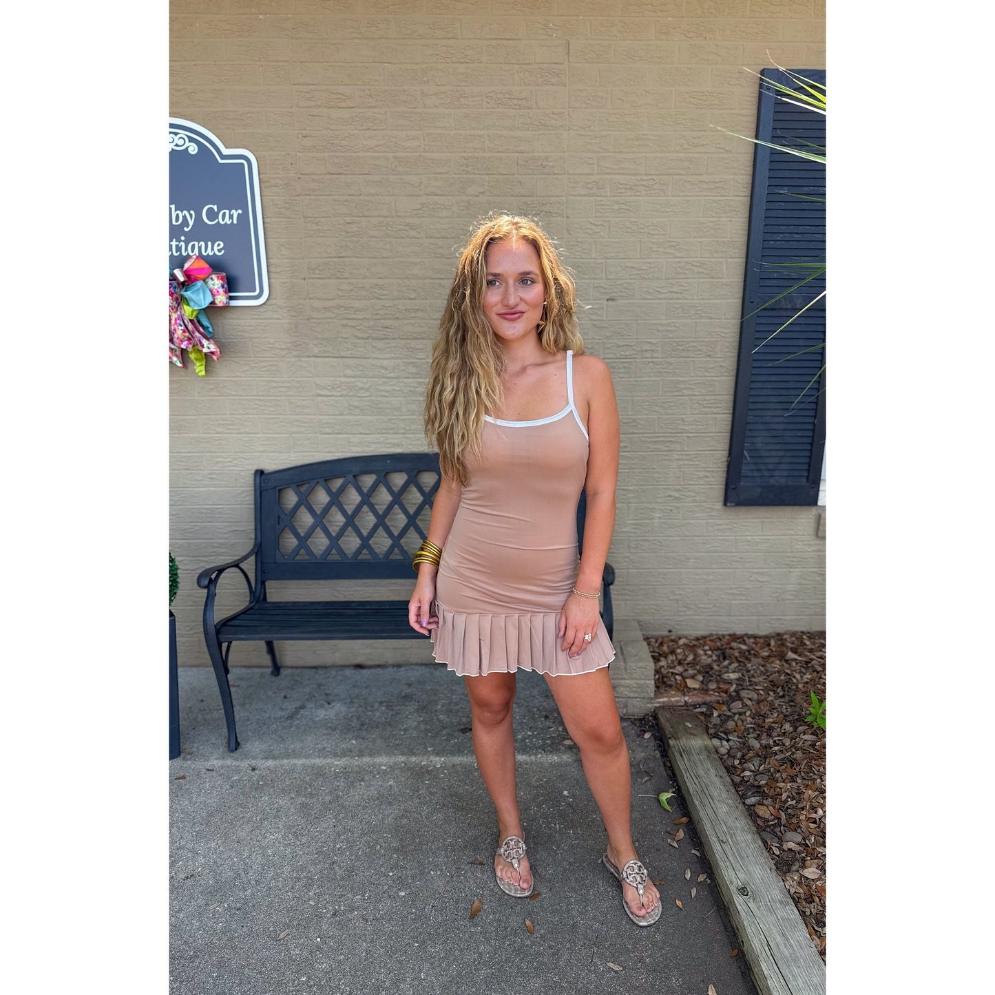 Charlie Athleisure Dress, Mocha