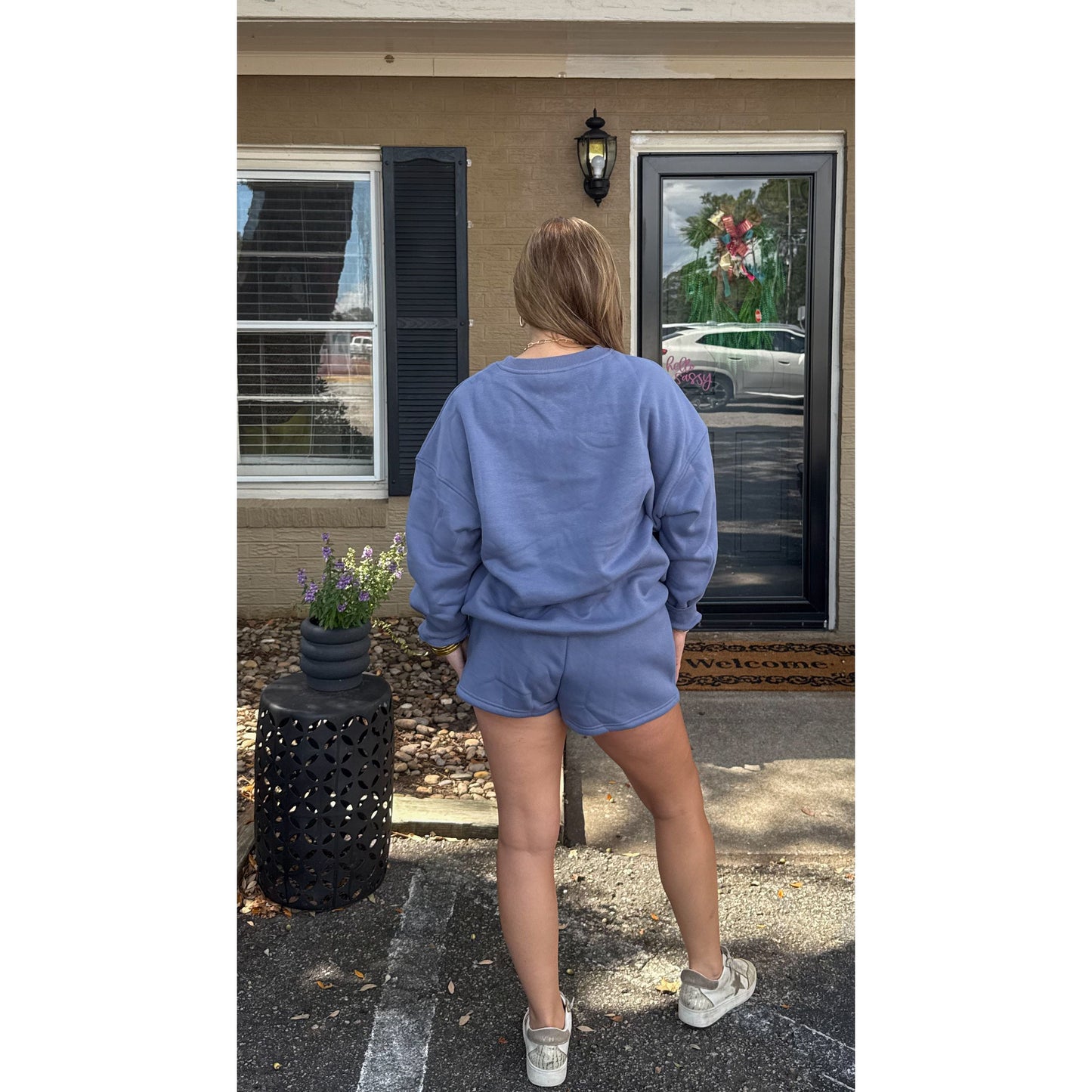 Salty Lounge Set, Dusty Blue/Camo