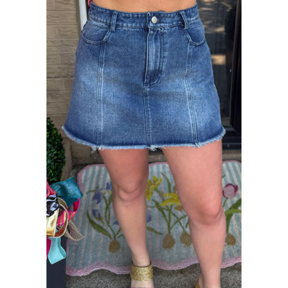 Denim Mini Skirt
