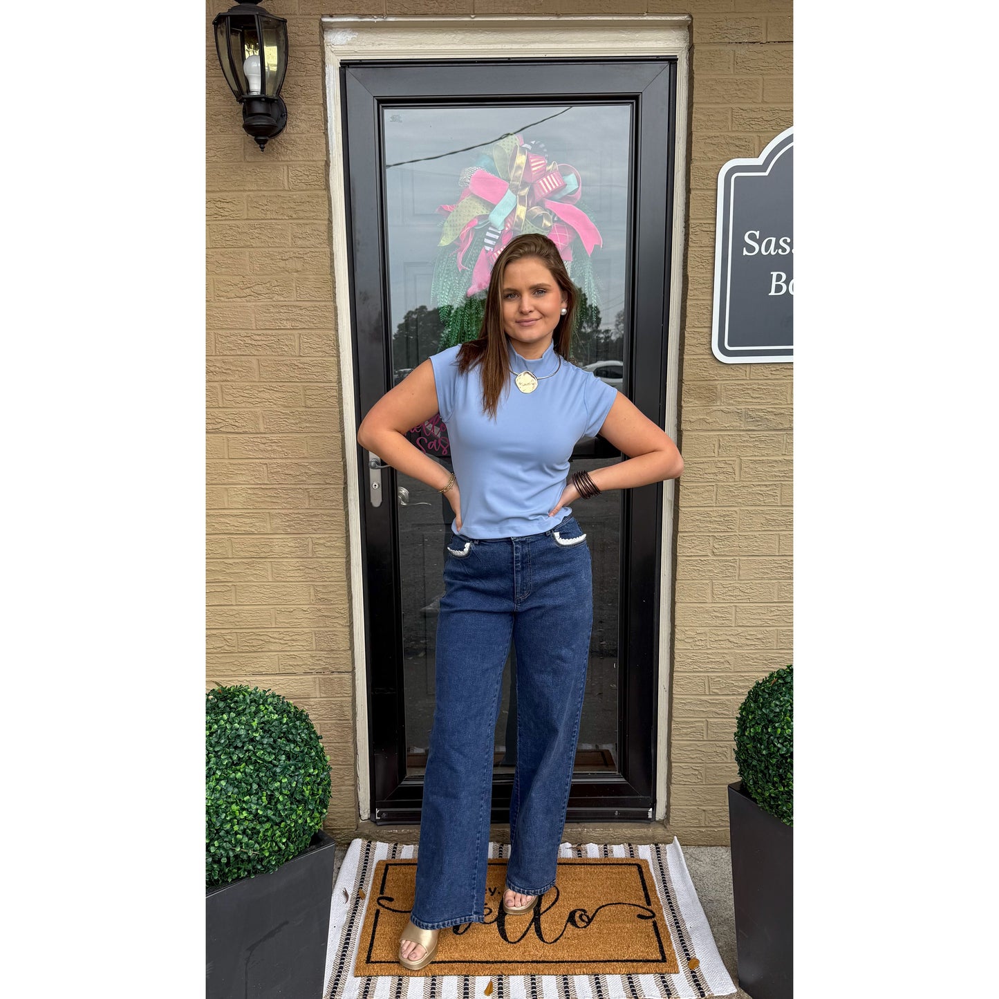 Reese Top, Periwinkle