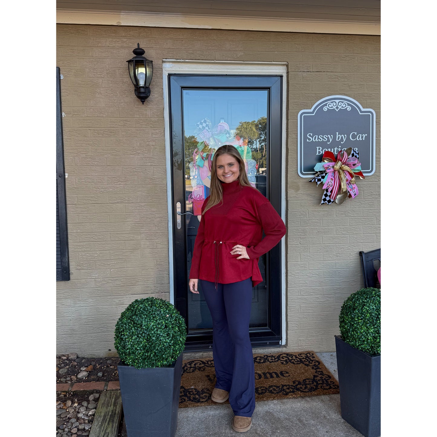 Rachel Top, Burgundy