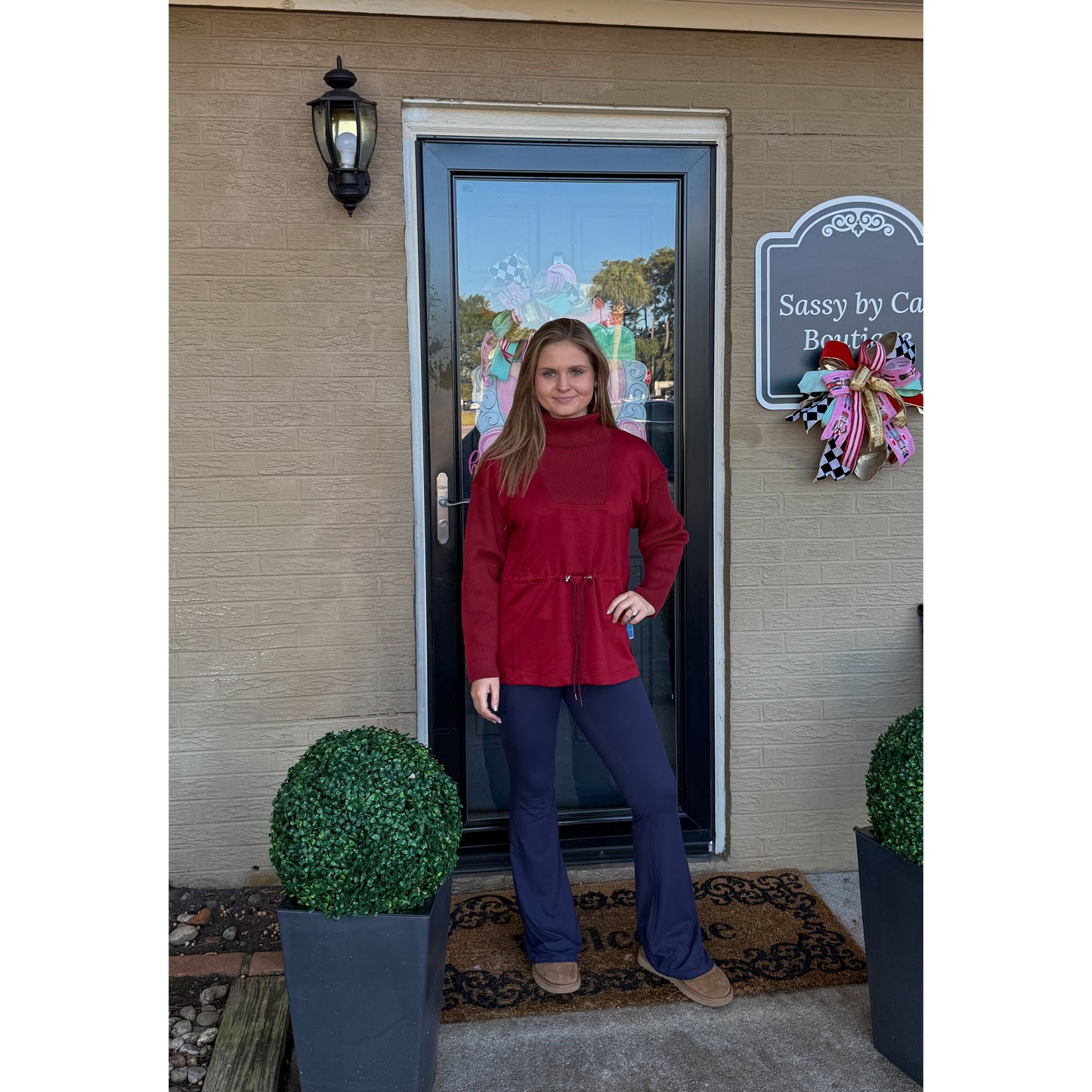 Rachel Top, Burgundy