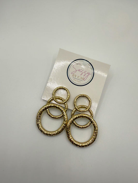 Alexis Earrings, Gold