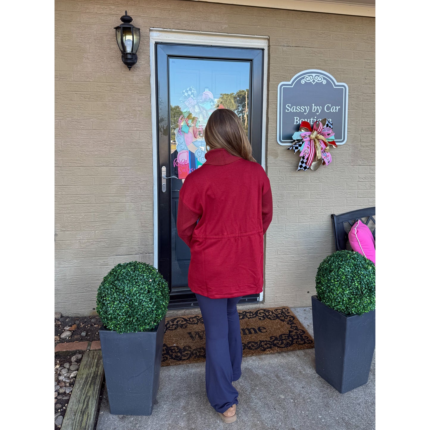 Rachel Top, Burgundy