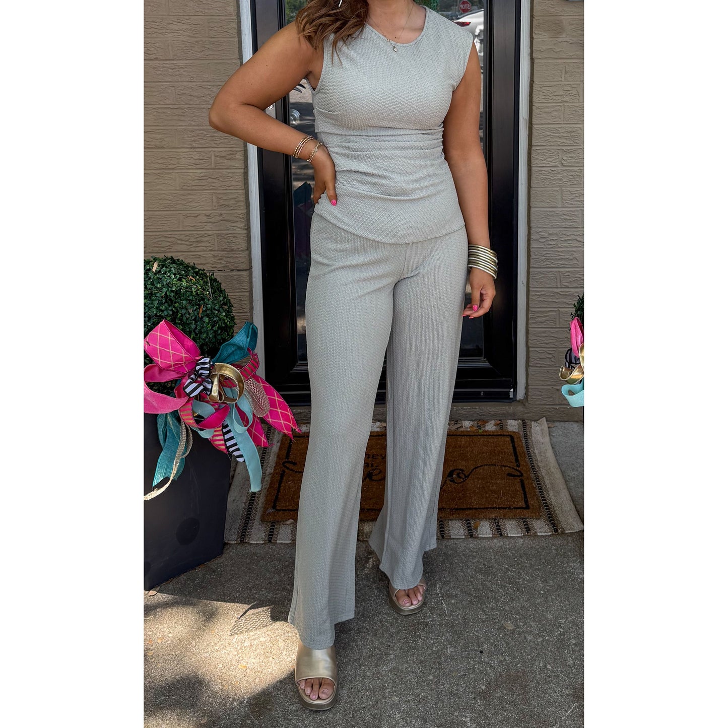 Blake Textured Set, Sage Green