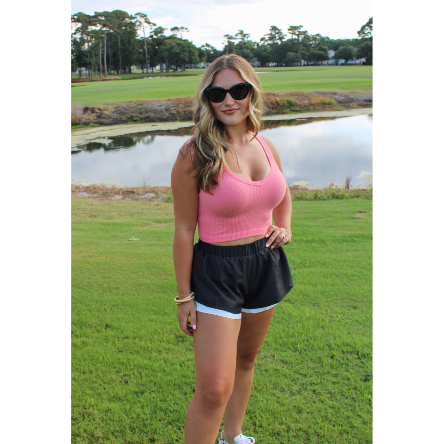 Rose Ribbed Top, Watermelon