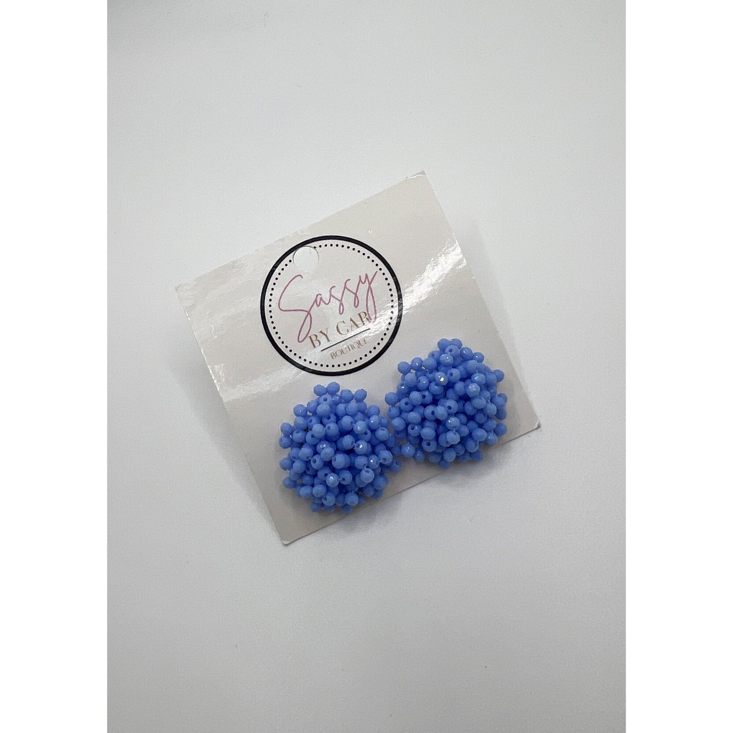 Periwinkle Beaded Earrings