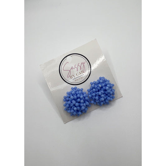 Periwinkle Beaded Earrings