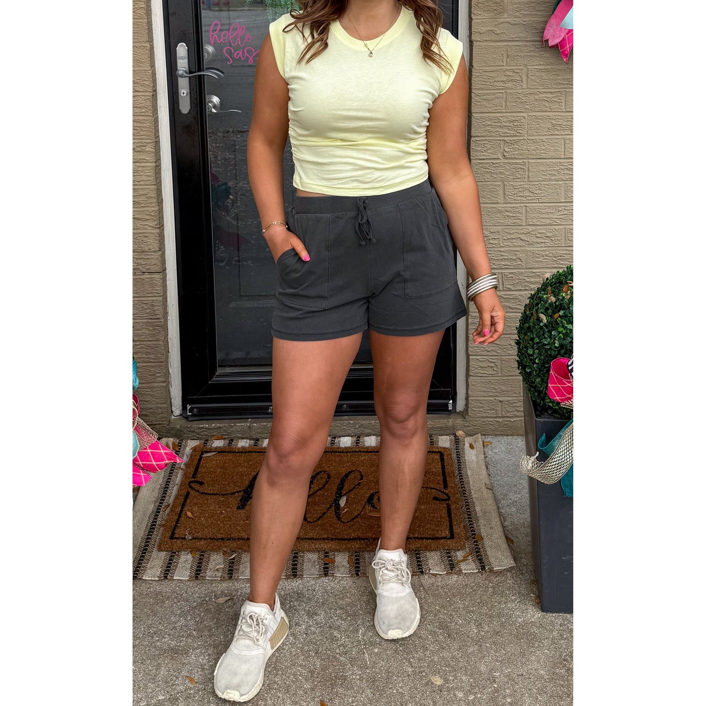 Butter Yellow Detail Top