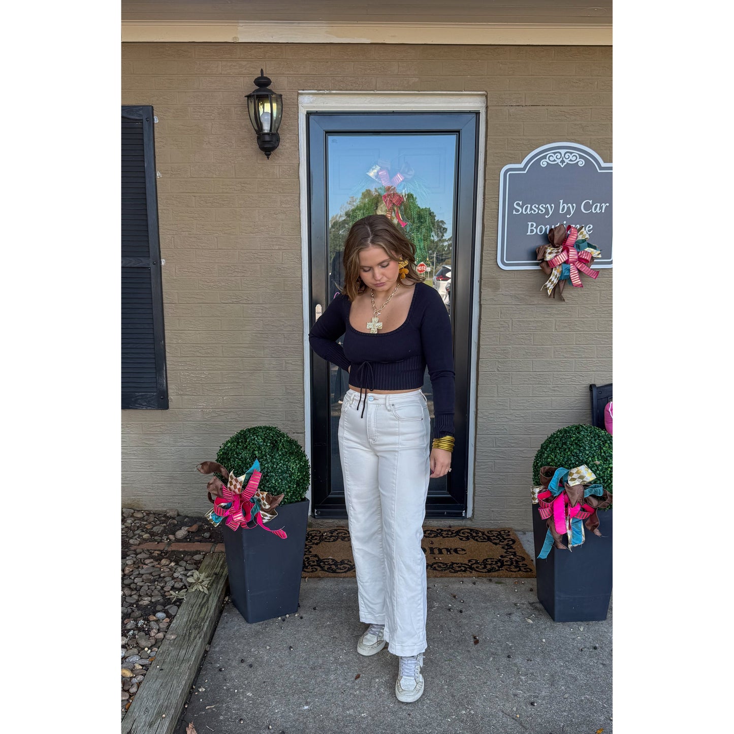 Midnight Navy Crop Top