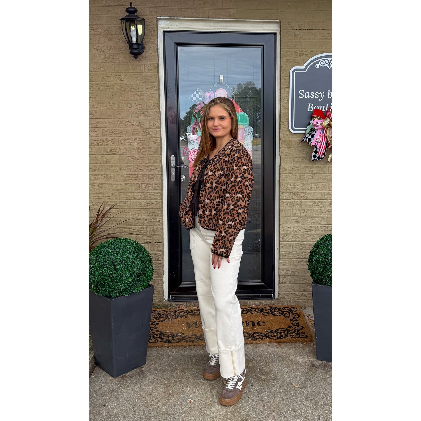 Quilted Cheetah Puffer Jacket