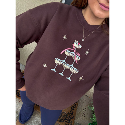 Champagne Tower Oversized Sweatshirt