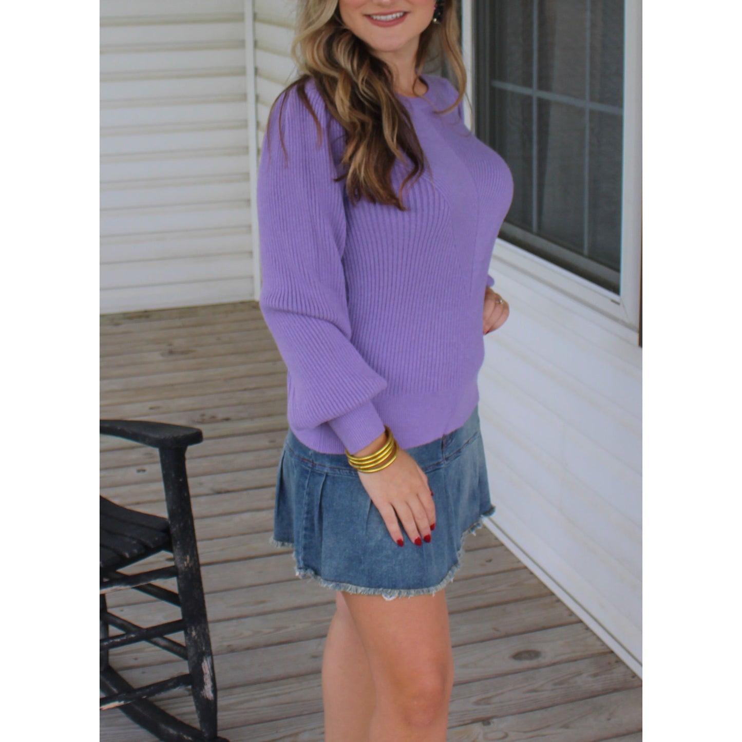 Reagan Sweater, Lavender