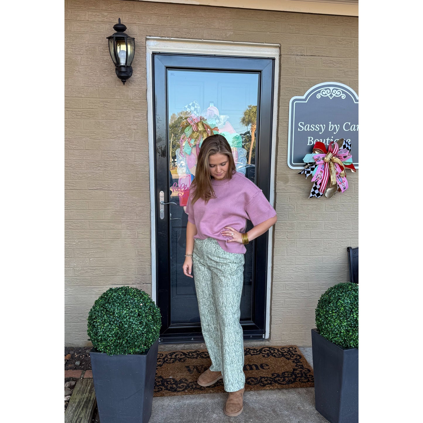 Macy Lightweight Sweater, Mauve