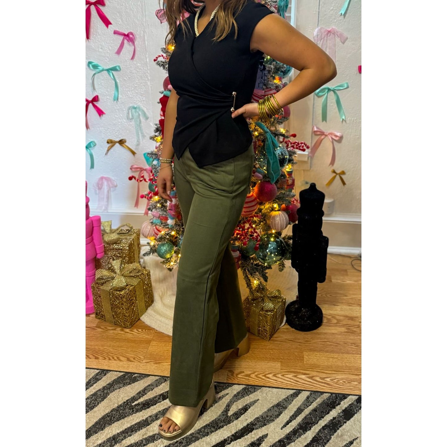 Hannah Detail Top, Black