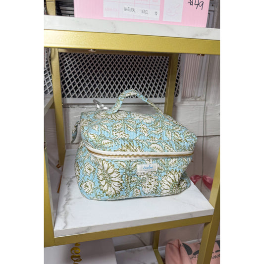 Paisley Quilted Makeup Bag