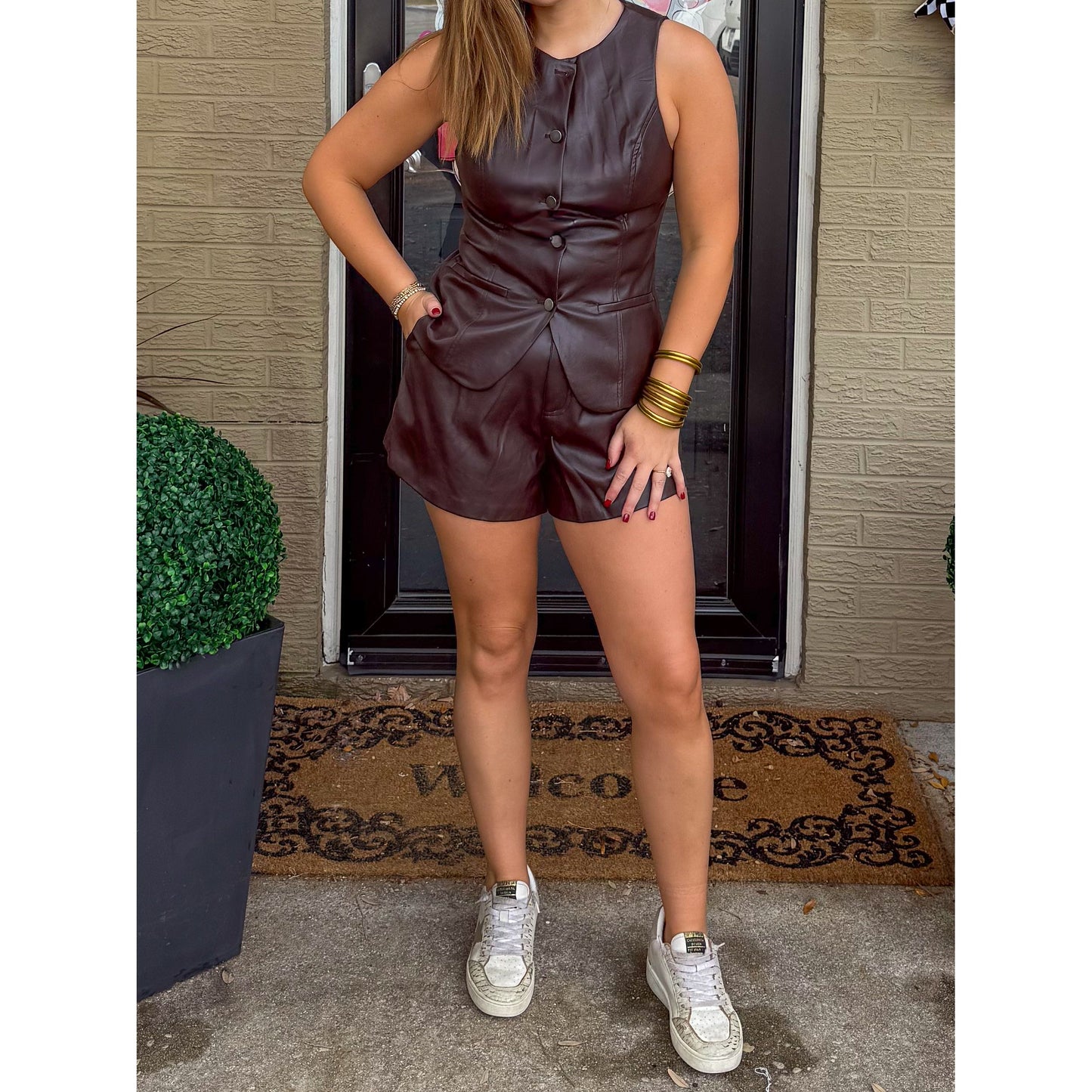 Girls Night Out Faux Leather Set