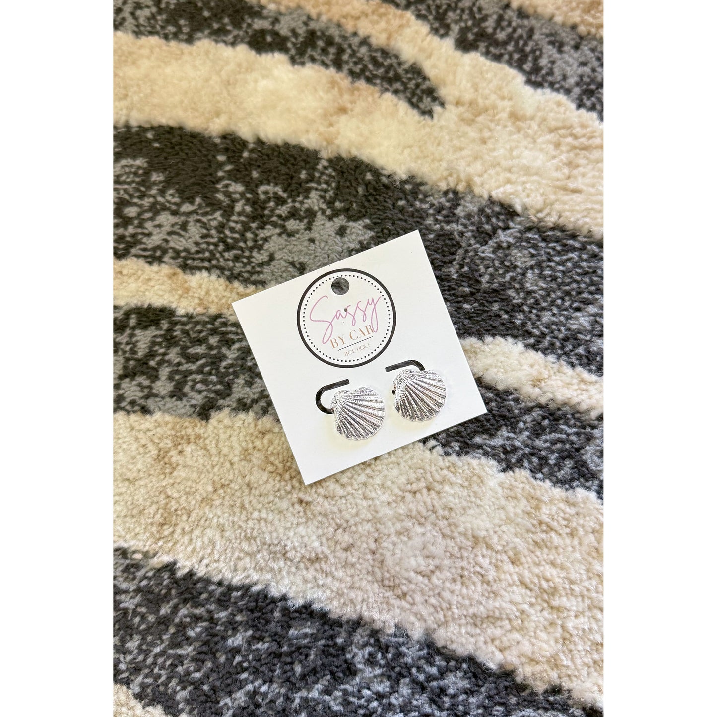 Silver Shell Studs