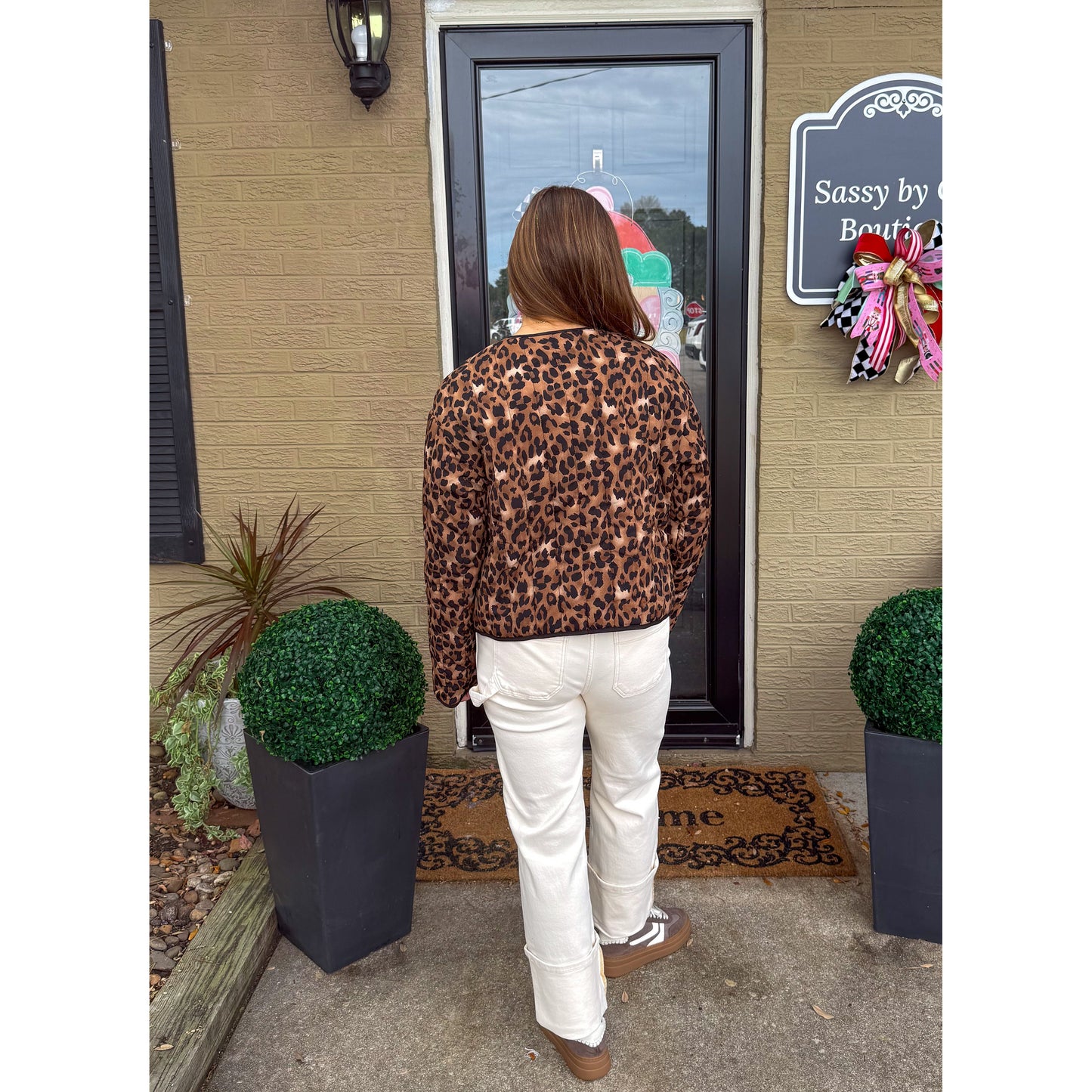 Quilted Cheetah Puffer Jacket