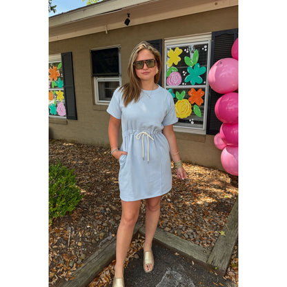 Tessa Mini Dress, Sky Blue