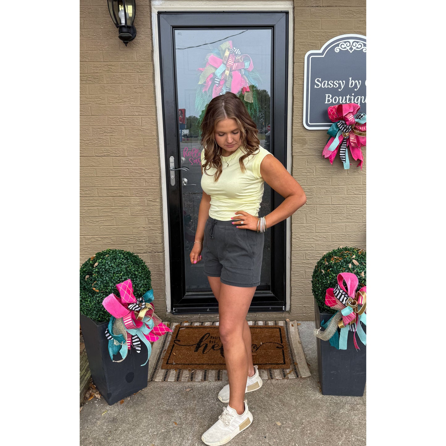 Butter Yellow Detail Top