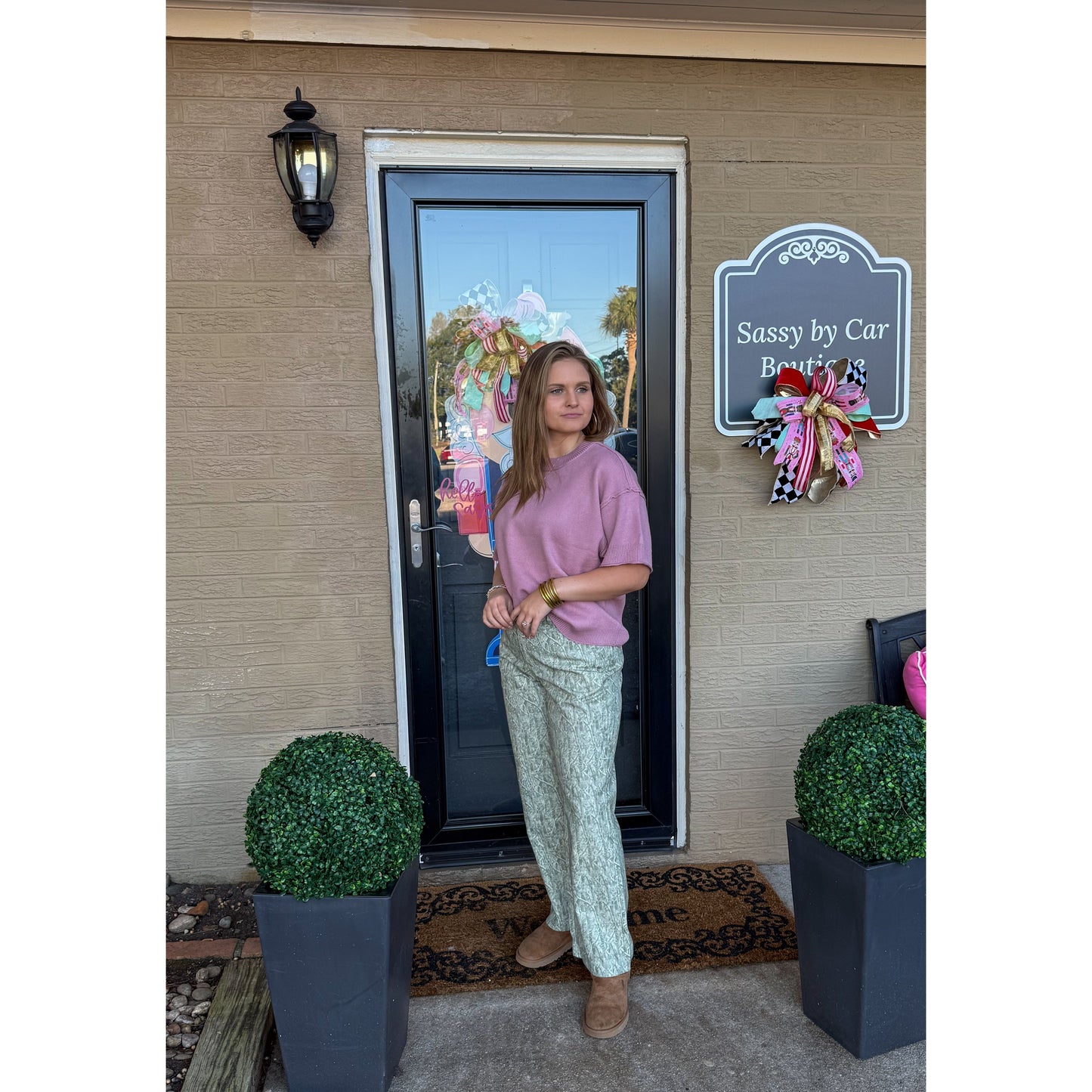 Macy Lightweight Sweater, Mauve