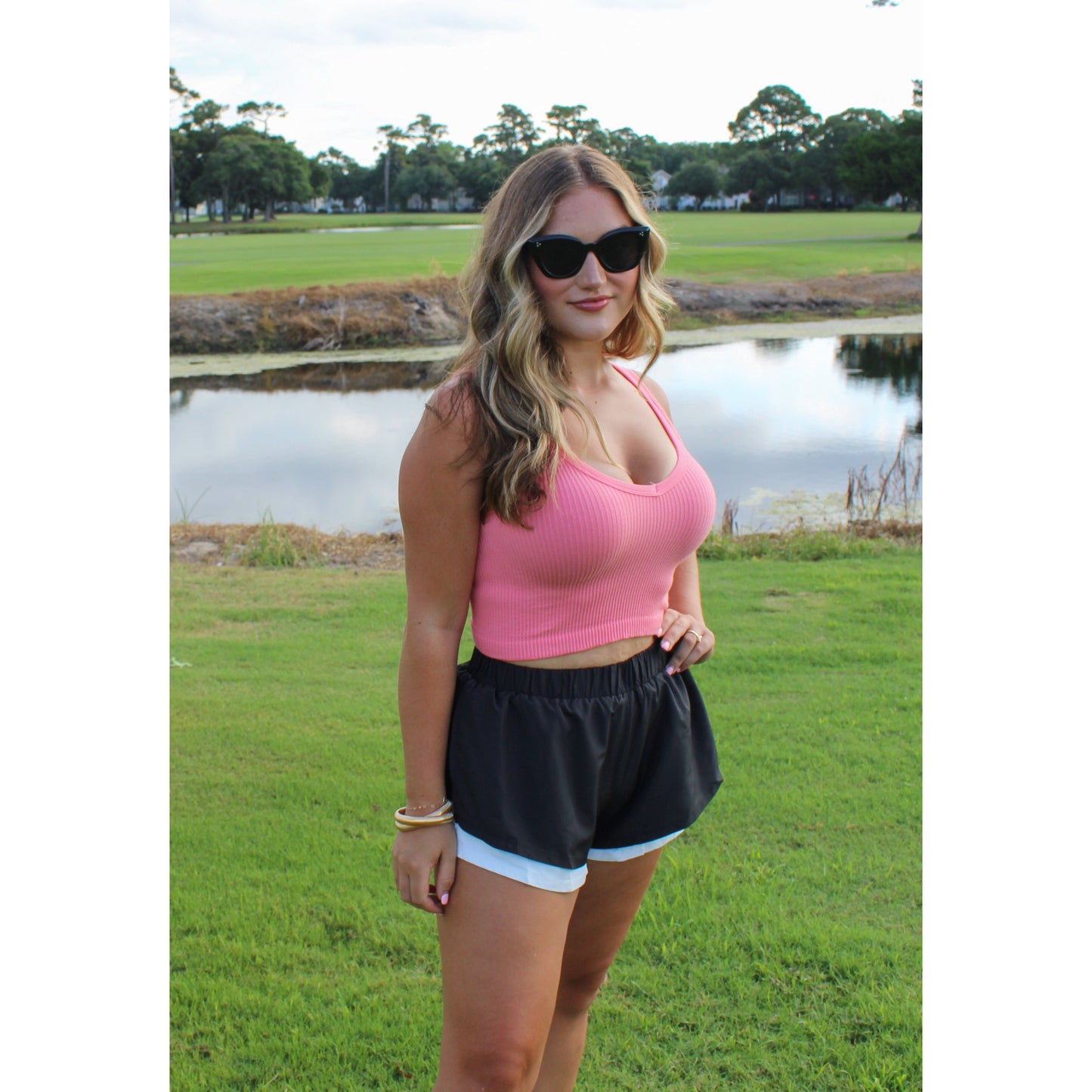 Rose Ribbed Top, Watermelon