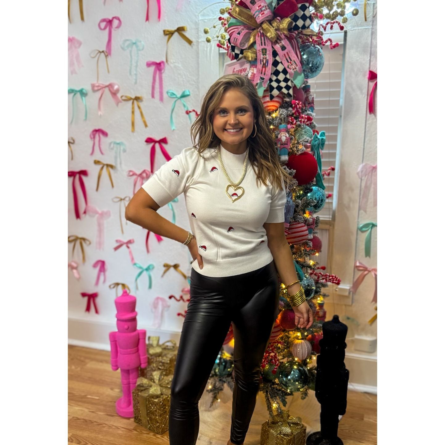 Santa Hat Sweater Top