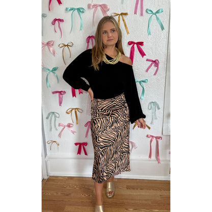 Collins Sweater Top, Black