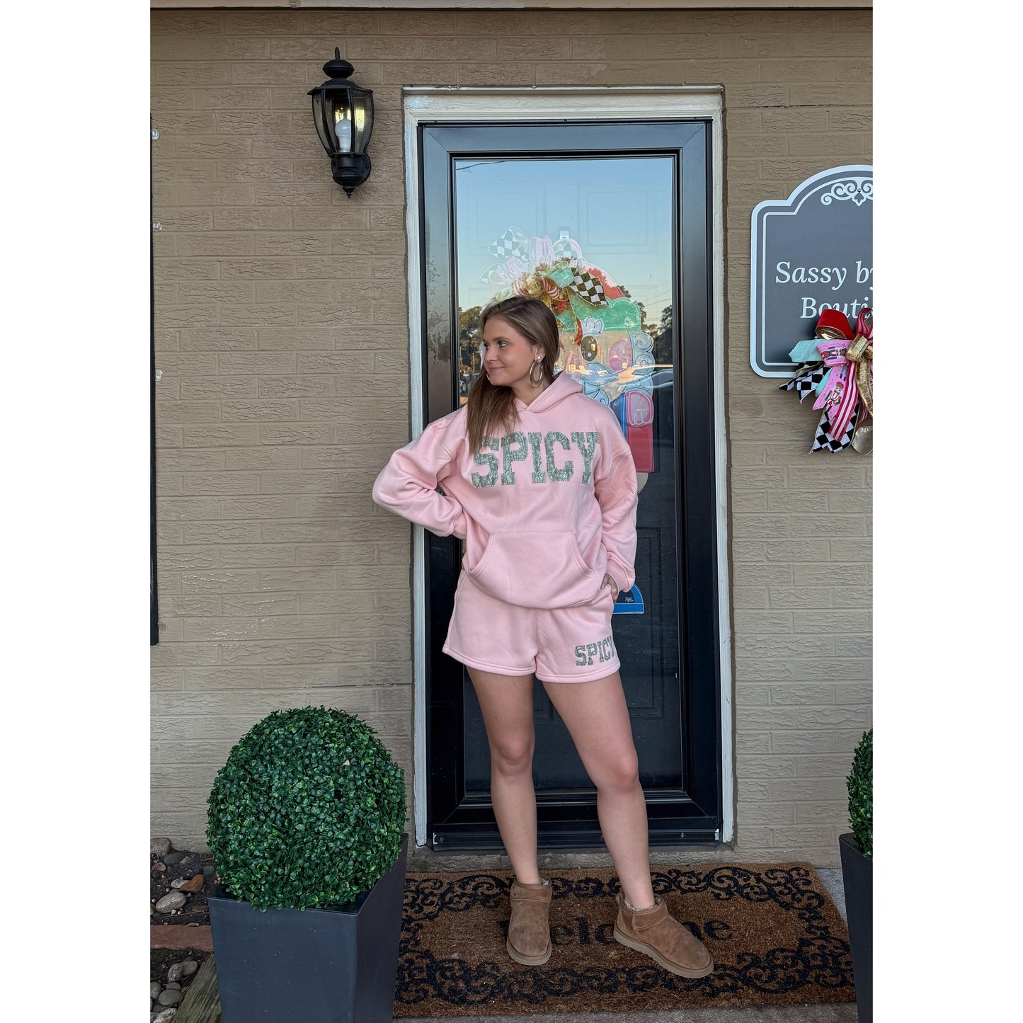 Spicy Lounge Set, Peach/Camo