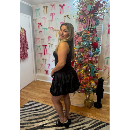 Carmen Mini Dress, Black