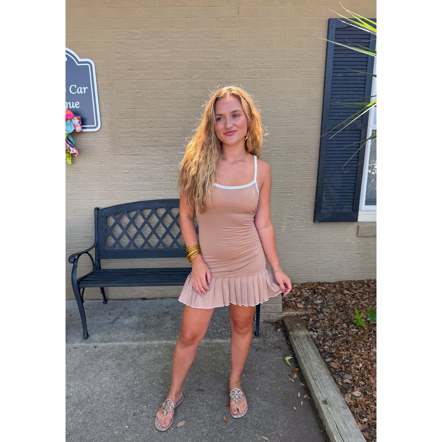 Charlie Athleisure Dress, Mocha