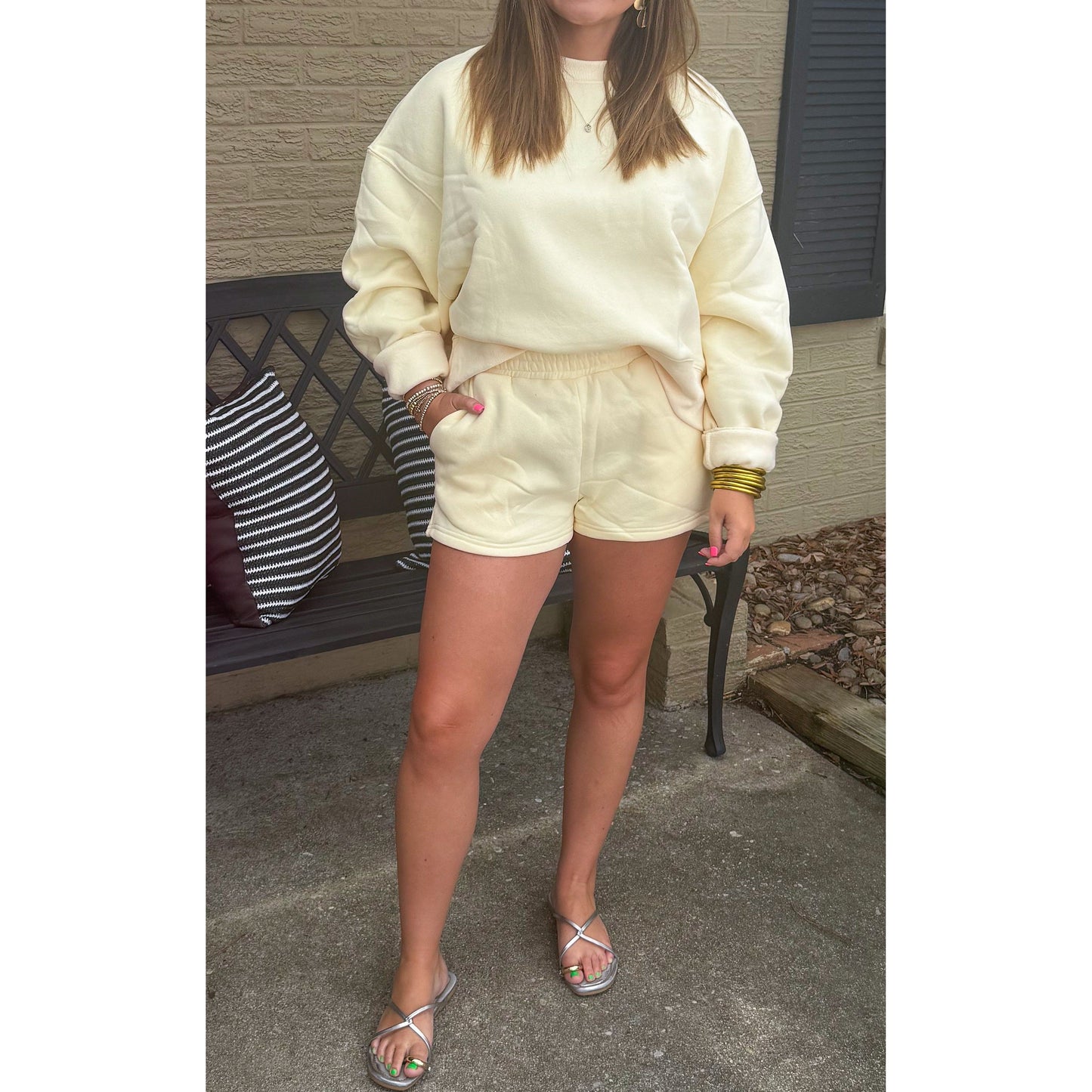 Lemon Lush Lounge Set, Butter Yellow