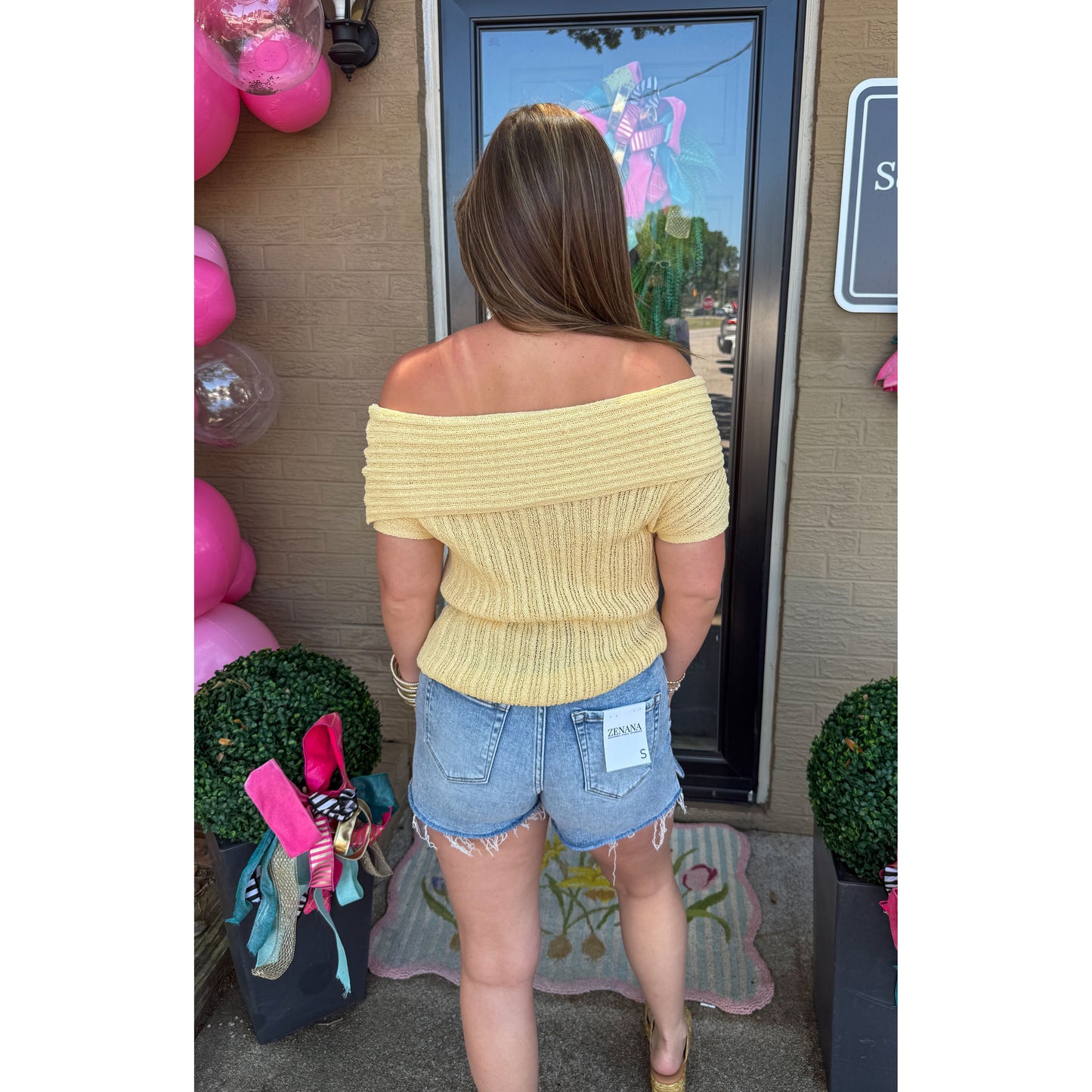 OTS Knit Top, Light Yellow