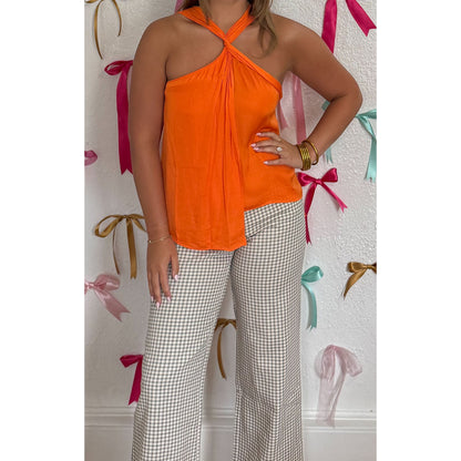 Grace Halter Top, Orange