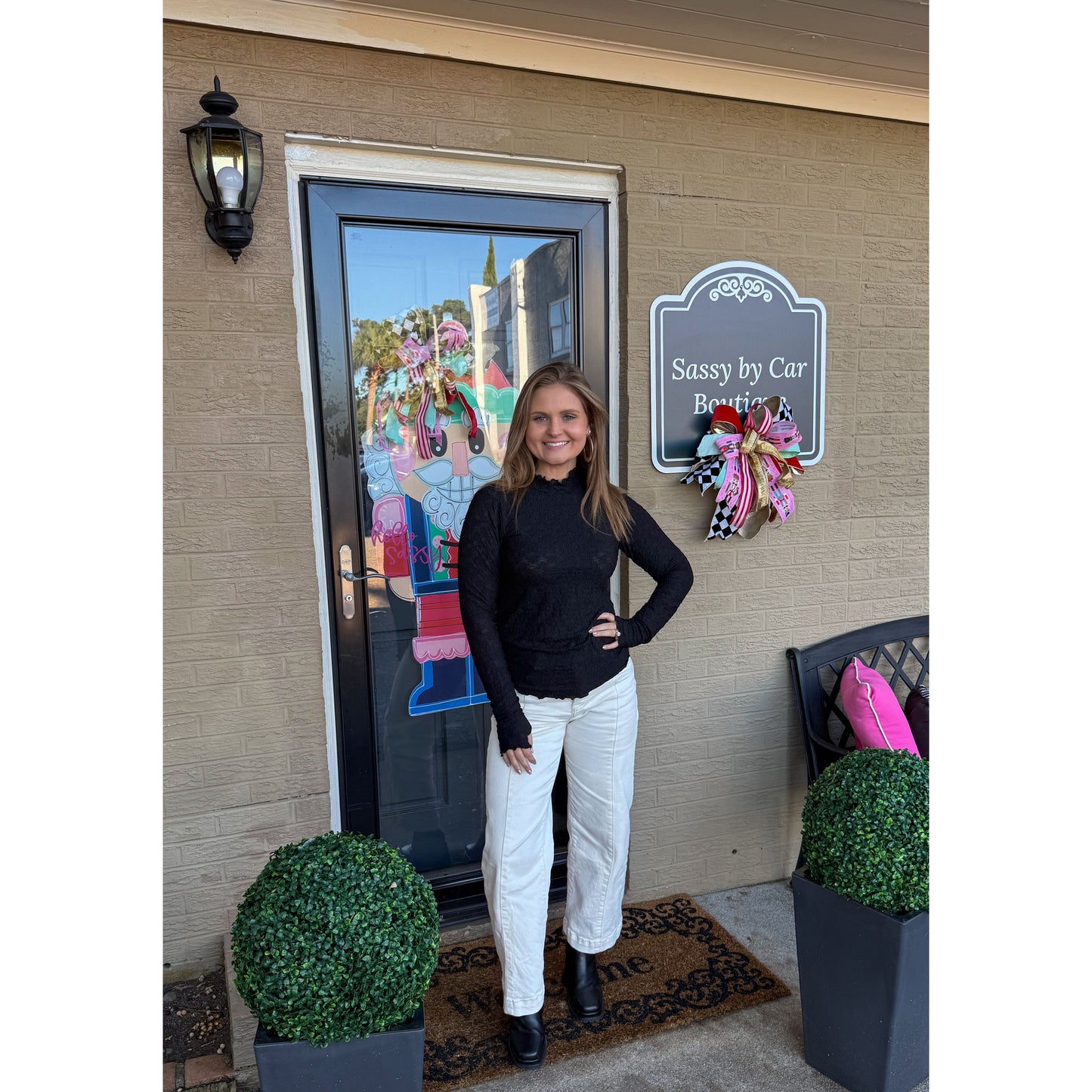 Harlow Sheer Top, Black